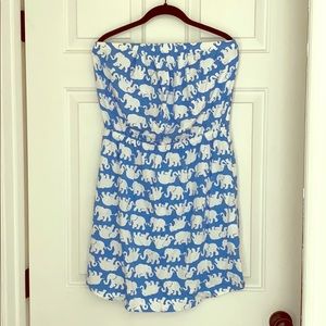Lilly Pulitzer strapless dress Large NWT